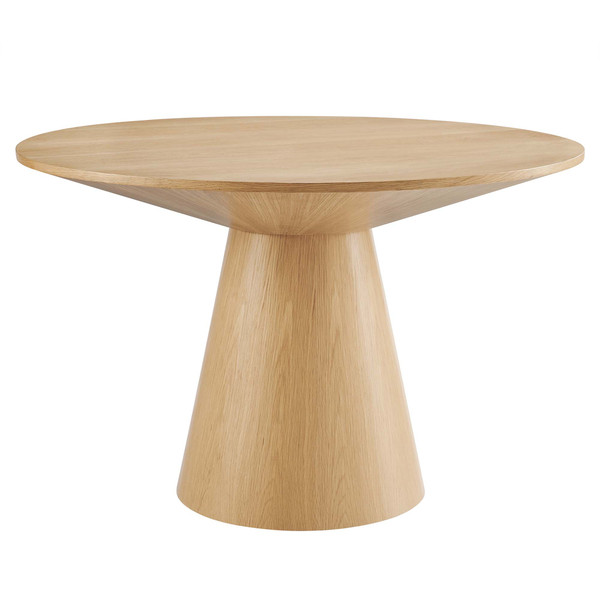 Modway Provision 47 Round Dining Table Oak Eei 6102 Oak