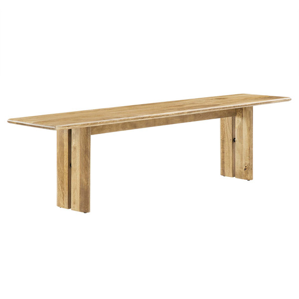 Modway Amistad 72 Wood Bench Oak Eei 6345 Oak