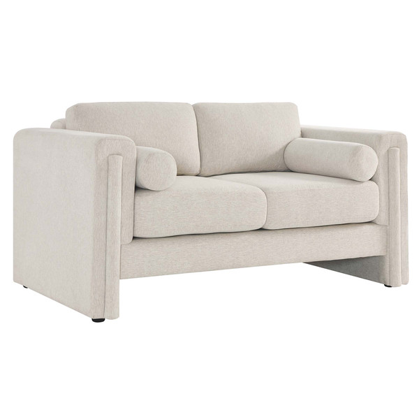 Modway Visible Fabric Loveseat Ivory Eei 6375 Ivo