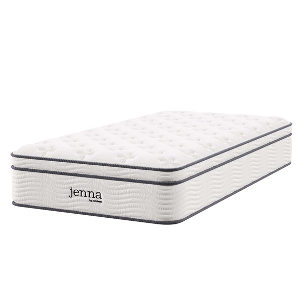 Modway Jenna 12 Innerspring And Foam Twin Mattress Mod 7087 Whi