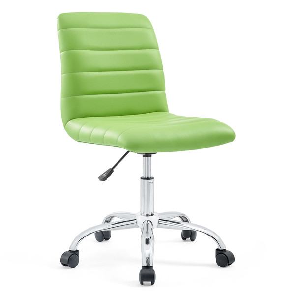 Armless Mid Back Vinyl Office Chair By Modernway 5 1532 2 5 1532 2