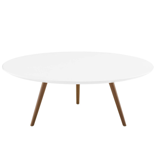 40 Round Wood Coffee Table With Tripod Base By Modernway 5 3666 23 Whi 5 3666 23 Whi