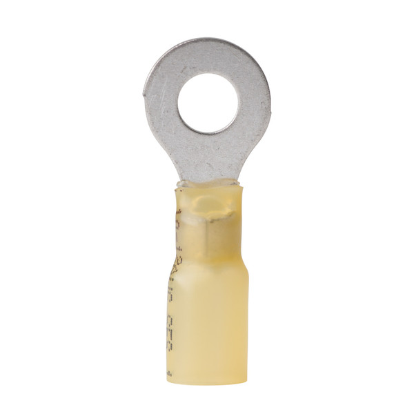 Ancor 12 10 1 4 Ring Terminal Heat Shrink Yellow 25 Pack Anc312425
