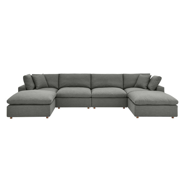 6 Piece Down Filled Overstuffed Sectional Sofa By Modernway 5 3362 7 5 3362 7
