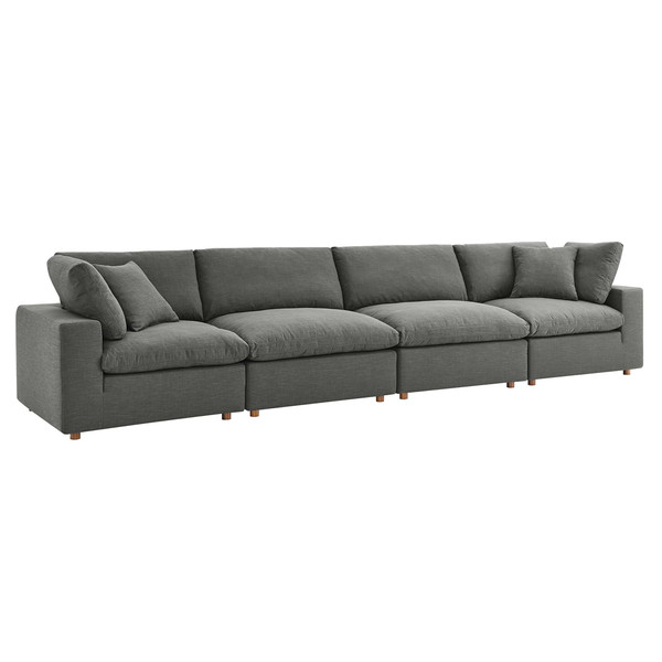 4 Piece Down Filled Overstuffed Sectional Sofa Set By Modernway 5 3357 7 5 3357 7