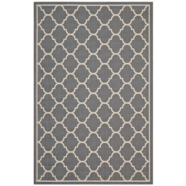 Moroccan Quatrefoil Trellis Indoor And Outdoor 9X12 Area Rug By Modernway 18 1137B 7 18 1137B 7