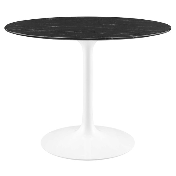 40 Round Faux Marble Dining Table By Modernway 5 5181 23 Blk 5 5181 23 Blk