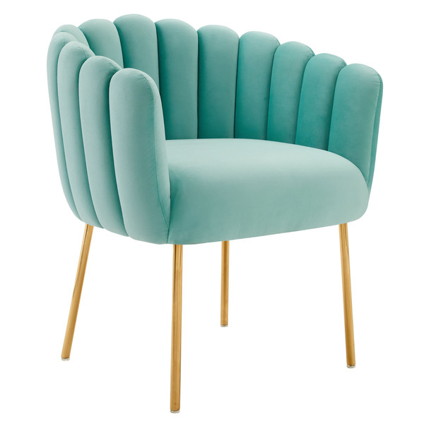 Channel Tufted Performance Velvet Armchair By Modernway 5 5024 13 5 5024 13