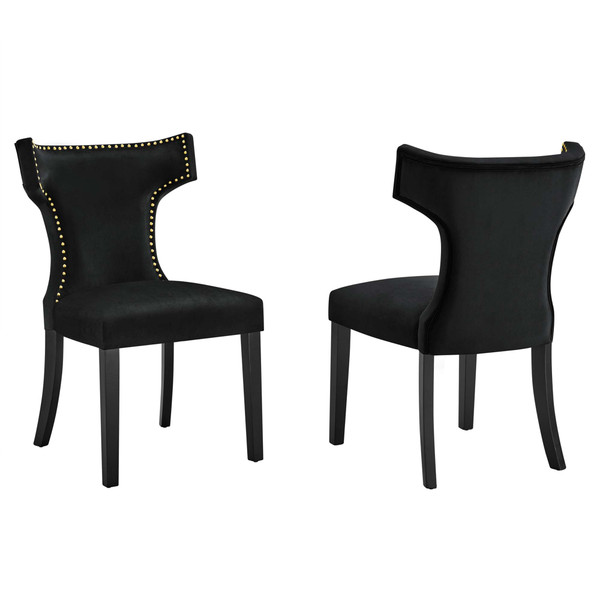 Performance Velvet Dining Chairs Set Of 2 By Modernway 5 5008 2 5 5008 2