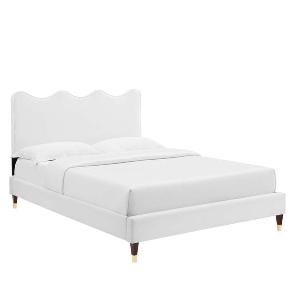 Performance Velvet Twin Platform Bed By Modernway 13 6728 23 13 6728 23