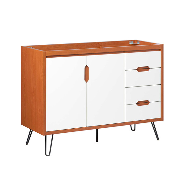 48 Single Sink Compatible Not Included Bathroom Vanity Cabinet By Modernway 5 5551 3 Whi 5 5551 3 Whi