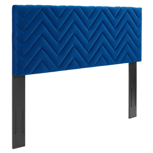 Chevron Tufted Performance Velvet Twin Headboard By Modernway 13 6658 14 13 6658 14