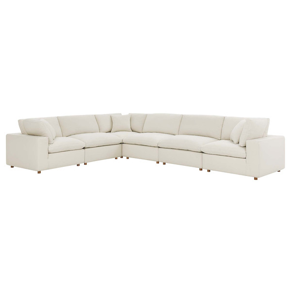 6 Piece Down Filled Overstuffed Sectional Sofa Set By Modernway 5 3361 12 5 3361 12