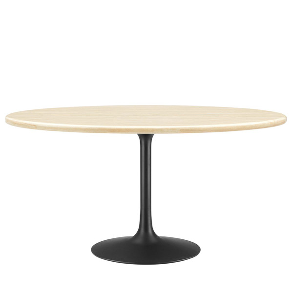 60 Oval Faux Travertine Dining Table By Modernway 5 6758 2 Tra 5 6758 2 Tra
