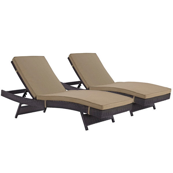 Outdoor Patio Chaise Set Of 2 By Modernway 5 2428 5 Moc Set 5 2428 5 Moc Set