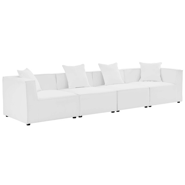 4 Piece Outdoor Patio Upholstered Sectional Sofa By Modernway 5 4381 23 5 4381 23