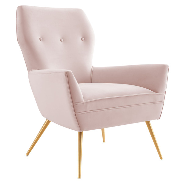 Button Tufted Performance Velvet Armchair By Modernway 5 5020 16 5 5020 16