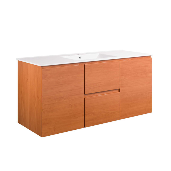 48 Wall Mount Bathroom Vanity By Modernway 5 5814 3 Whi 5 5814 3 Whi