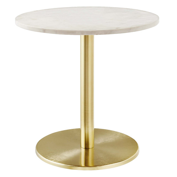 Round White Marble Side Table By Modernway 5 6609 2 Whi 5 6609 2 Whi