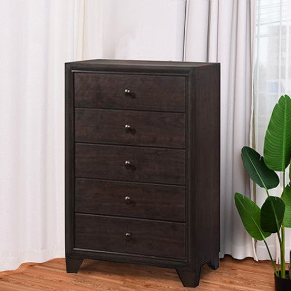 Home 5 Drawers Chest Dresser Storage Cabinet Hw58987 By Cw