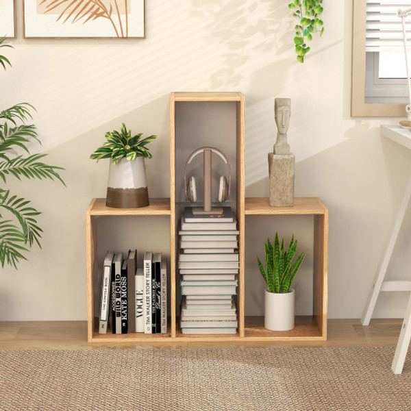 Convex Bookshelf 3 Shelf Open Bookcase Room Organizer With Anti Toppling Device Cb10613 A By Cw