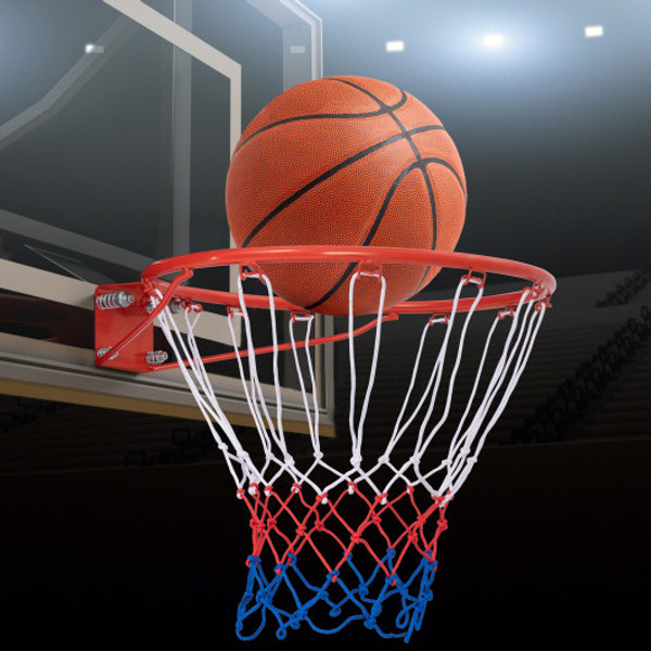 18 Inch Basketball Rim Goal Replacement With All Weather Net And Mounting Hardware Orange Sp37875Or By Cw