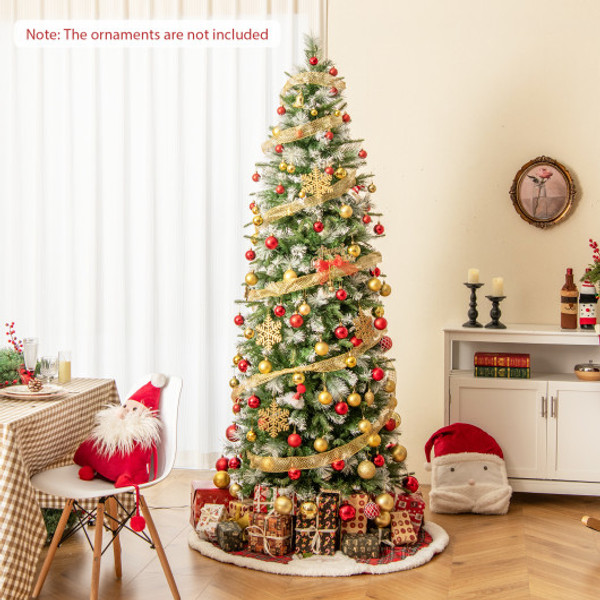 6 7 5 9 Ft Artificial Christmas Tree With Warm White Led Lights M Cm24985Us M By Cw