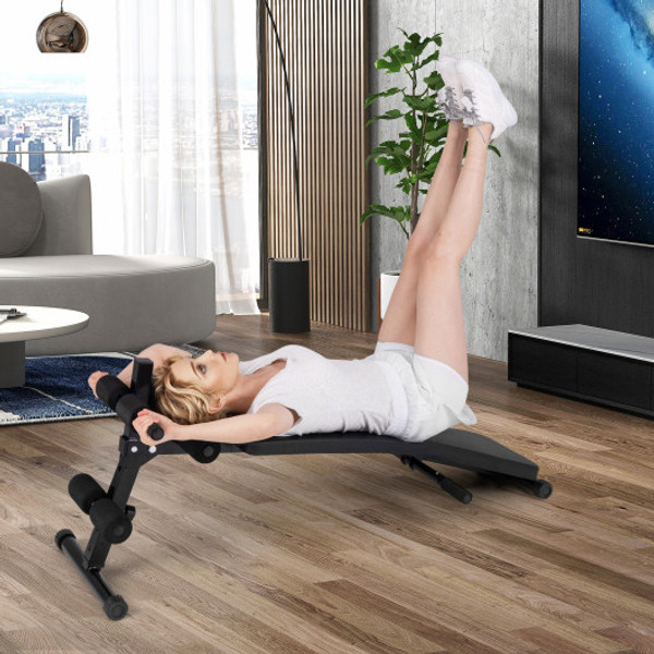 Adjustable Decline Sit Up Bench For Exercise For Home Gym Sp38234 By Cw