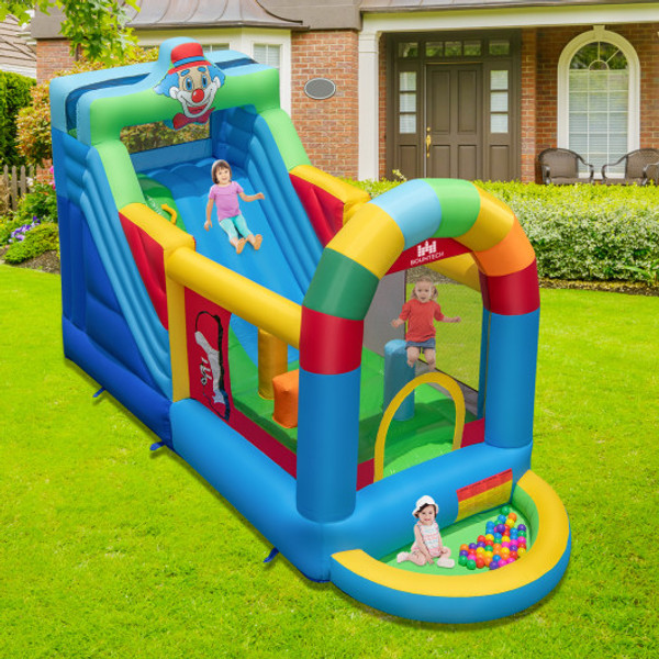 Inflatable Bounce House Obstacle Course With Ball Pit And Silde With 735W Blower Np11633Us By Cw