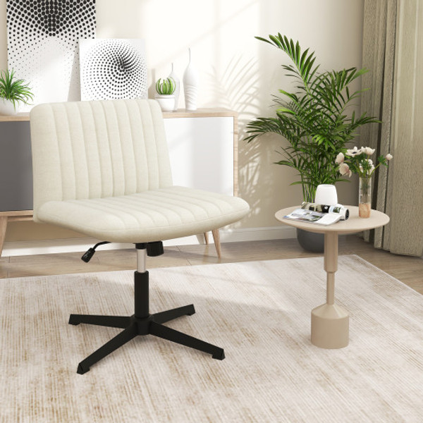 Criss Cross Legged Chair No Wheels 120 Rocking Adjustable Height Beige Cb10705Be By Cw
