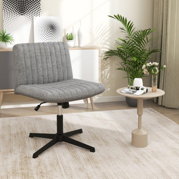 Criss Cross Legged Chair No Wheels 120 Rocking Adjustable Height Gray Cb10705Gr By Cw