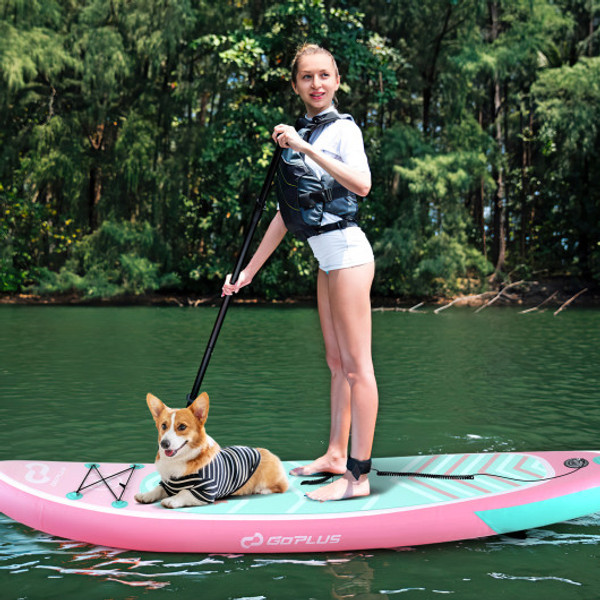 11 Feet Inflatable Stand Up Paddle Board With 3 Fins And Adjustable Paddle L Sp38214 L By Cw