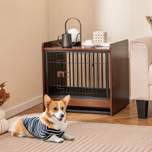 Dog Crate Indoor Dog Cage With Removable Tray And Lockable Door Pu10046 By Cw