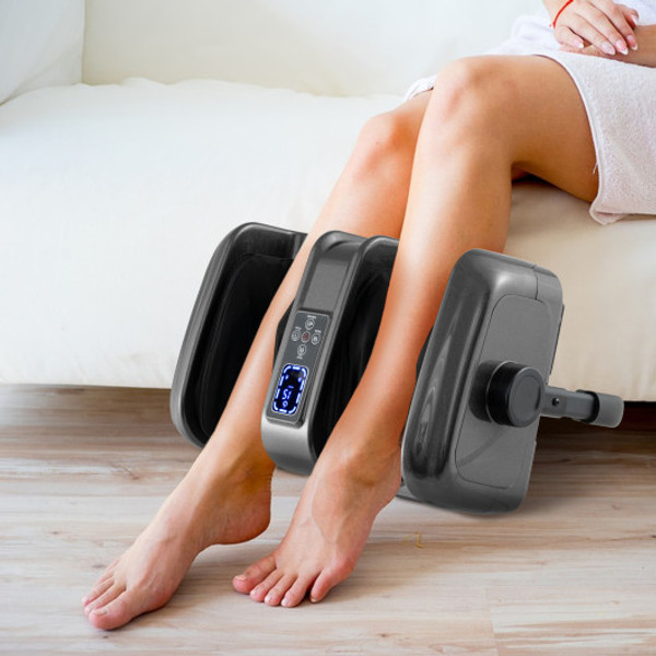 Foot And Calf Massager With Heat Shiatsu Deep Kneading Rolling Smart Electric Leg Massager Gray Js10035Us Gr By Cw