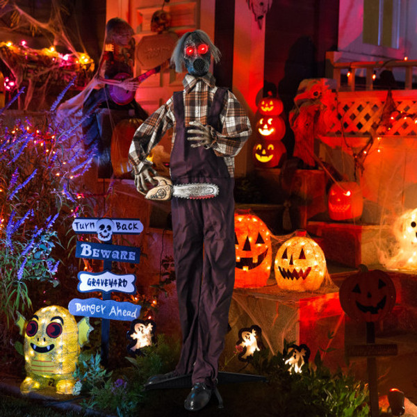 Halloween Animatronic Shaking Haunted Man With Lights And Sound Cm24798 By Cw