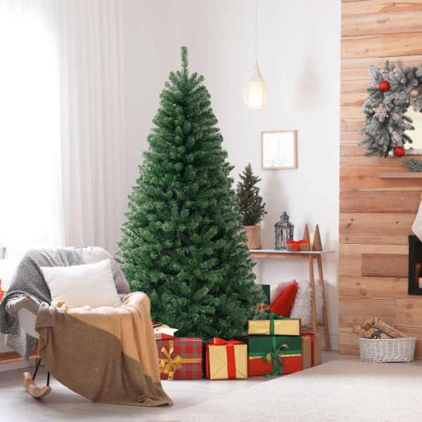 6 7 8 Ft Artificial Christmas Tree With 568 830 1182 Branch Tips And 200 250 400 Warm White Led Lights L Cm25024Us L By Cw