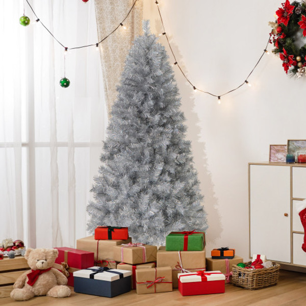Artificial Xmas Tree With Branch Tips And Warm White Led Lights 6Ft Cm24745Us 6 By Cw