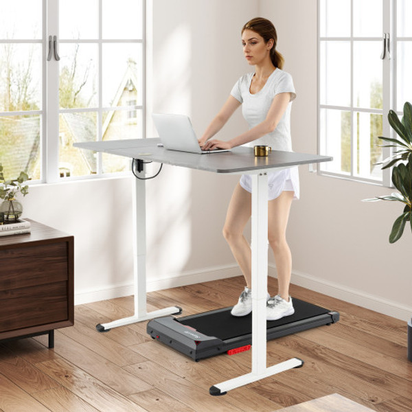 2 5Hp Under Desk Treadmill With Remote Control And Led Display Black Sp38238Us Re By Cw