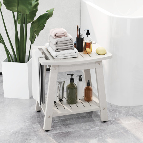 Hips Shower Bench Seat With Handle Shower Head White Ba8257Wh By Cw