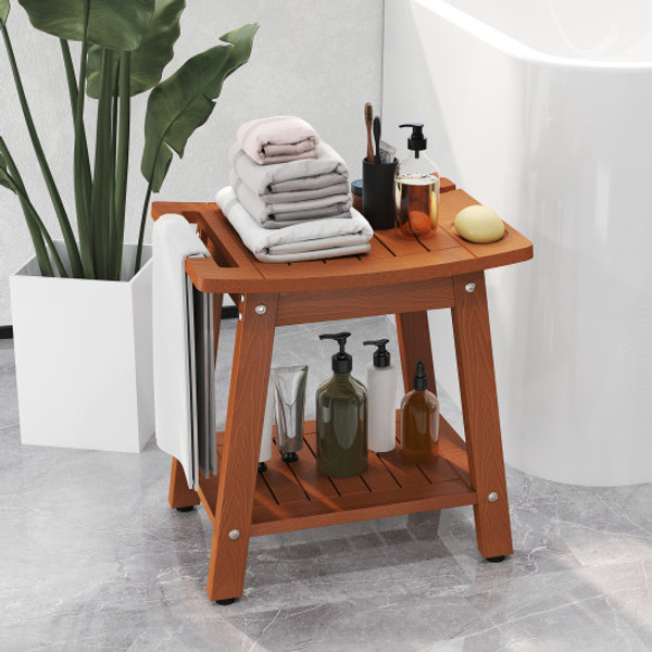 Hips Shower Bench Seat With Handle Shower Head Brown Ba8257Cf By Cw