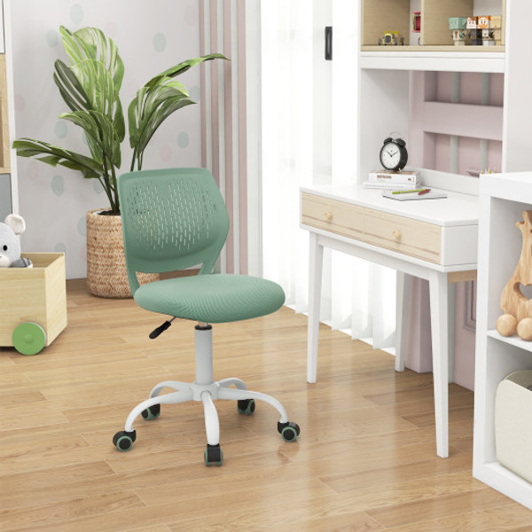 Ergonomic Children Study Chair With Adjustable Height Green Cb10580Ql By Cw