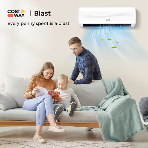 Blast Series 12000 Btu 17 Seer2 208 230V Ductless Mini Split Air Conditioner And Heater Fp10293Us Wh By Cw