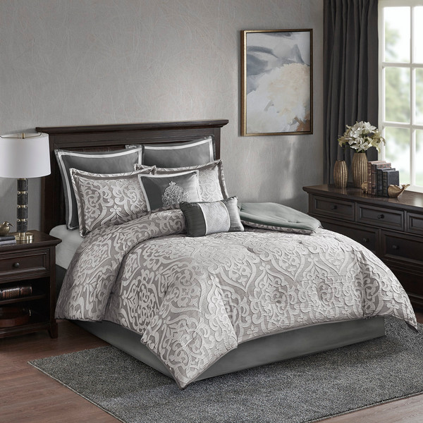 Madison Park Odette 8 Piece Jacquard Comforter Set Mp10 5885 By Olliix