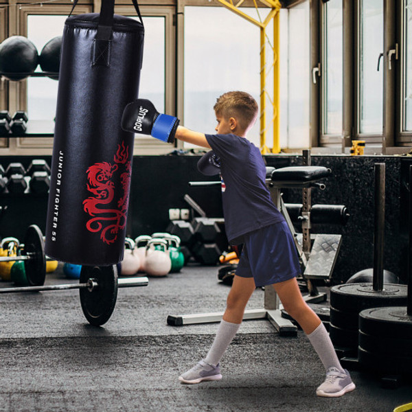 5 Pieces 40Lbs Filled Punching Boxing Set With Jump Rope And Gloves Sp37545 By Cw