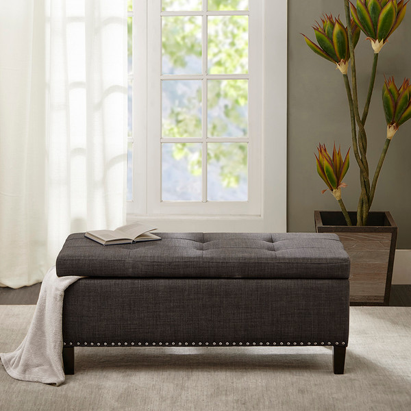Madison Park Shandra Ii Tufted Top Storage Bench Fpf18 0502