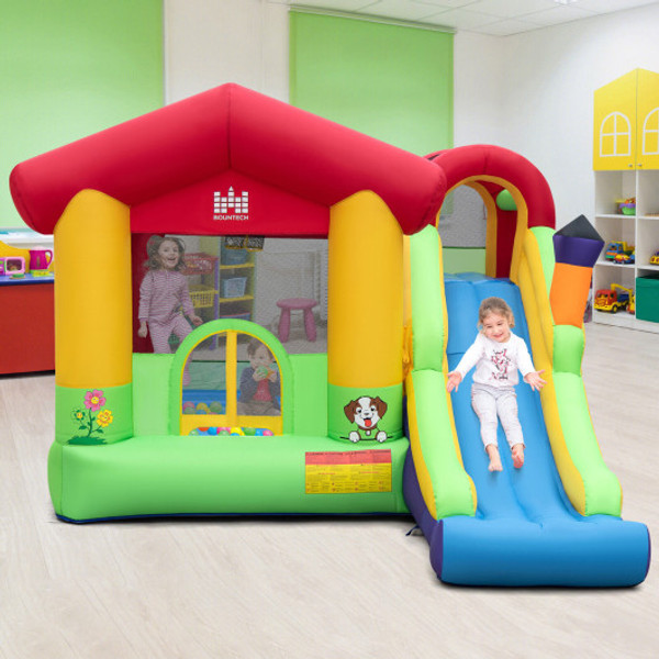 Inflatable Bounce House With Ocean Balls And 735W Air Blower Np10802Us By Cw