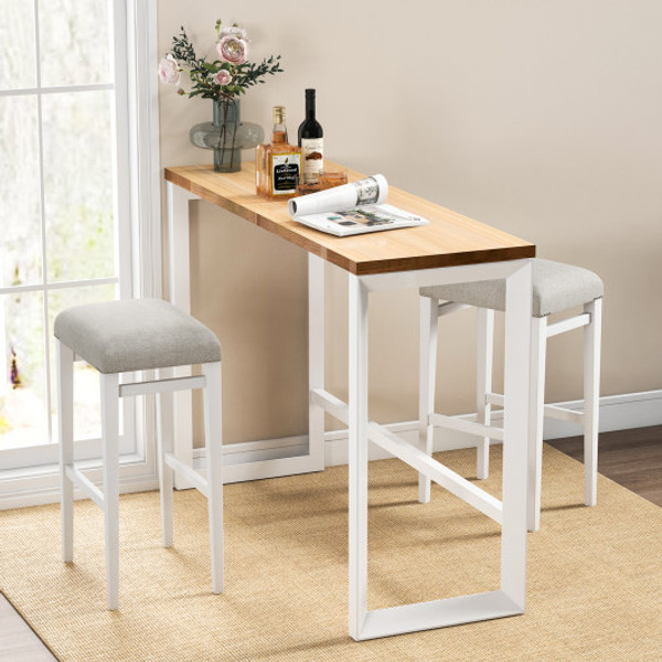 2 Pieces 24 5 29 5 Inch Backless Barstools With Padded Seat Cushions 29 5 Inches Jv10856Gr 29 By Cw