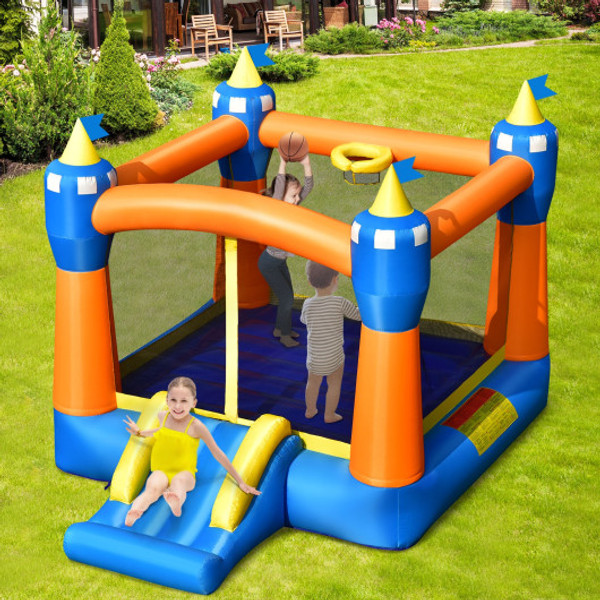 Kids Inflatable Bounce House Magic Castle With Large Jumping Area Without Blower Np10397 By Cw