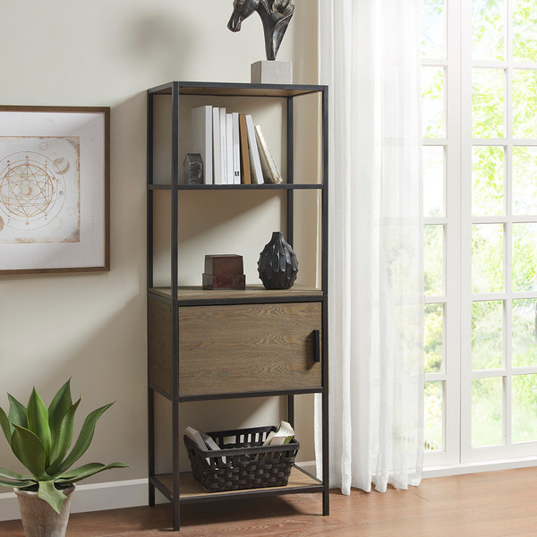 Olliix Darley 3 Shelf Bookcase With Storage Cabinet Mp131 1179