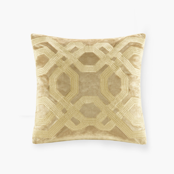 Olliix Biron Square Decor Pillow Gold Ccl30 0031
